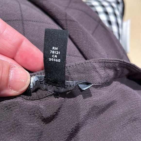 Eileen Fisher Twill Plaid Mandarin Collared Shirt Dress Womens Size Small - Picture 5 of 13